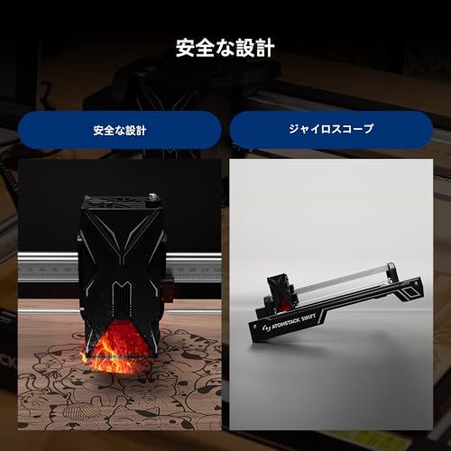 ATOMSTACK Swift 12W レーザー彫刻機 クラス2レーザー 12W レーザー刻印機 0.06mm超高精度 DIY 家庭用 小型 レーザーカッター 木材/金属/黒アクリル/ガラス/皮革kk bc6a8268