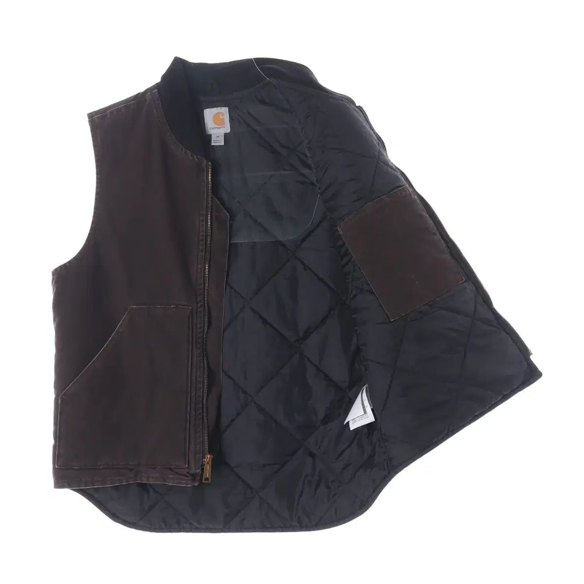 Carhartt カーハート キルティング パデッド ウォーク ベスト ベスト ダークブラウン