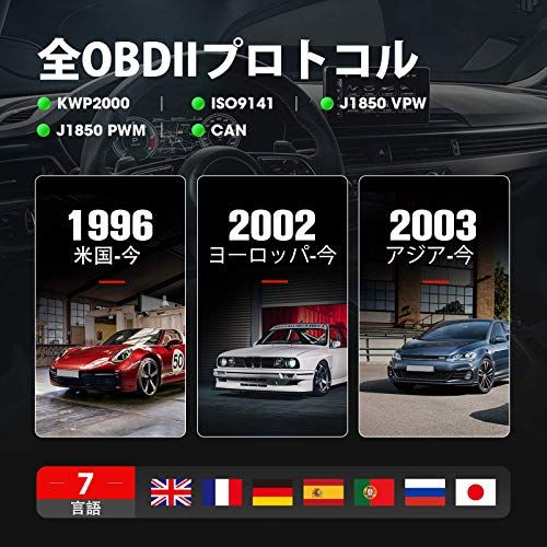 LAUNCH obd2 診断機 CR529 自動車故障診断機 obd2スキャンツール 日本語対応 bmw ベンツ VW など向け OBD2 スキャナー エンジン警告灯消灯 jobdの国産車には非対応kk 2fa4b79c