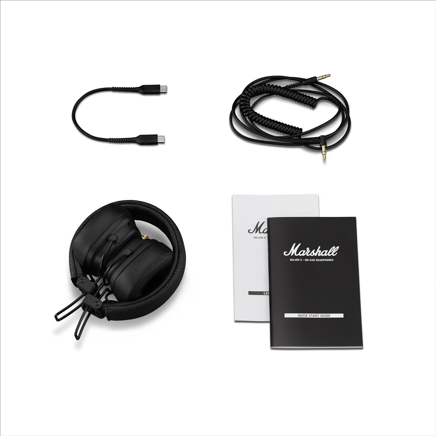 Marshall ワイヤレスオンイヤーヘッドホン Major V ブラック Bluetooth/連続再生100時間/Qi充電対応/通話対応/正規品【並行輸入品】 Marshall ワイヤレスオンイヤーヘッドホン Major V ブラック Bluetooth/連続再生100時間/Qi充電対応/通話対応/正規品【並行輸入品】