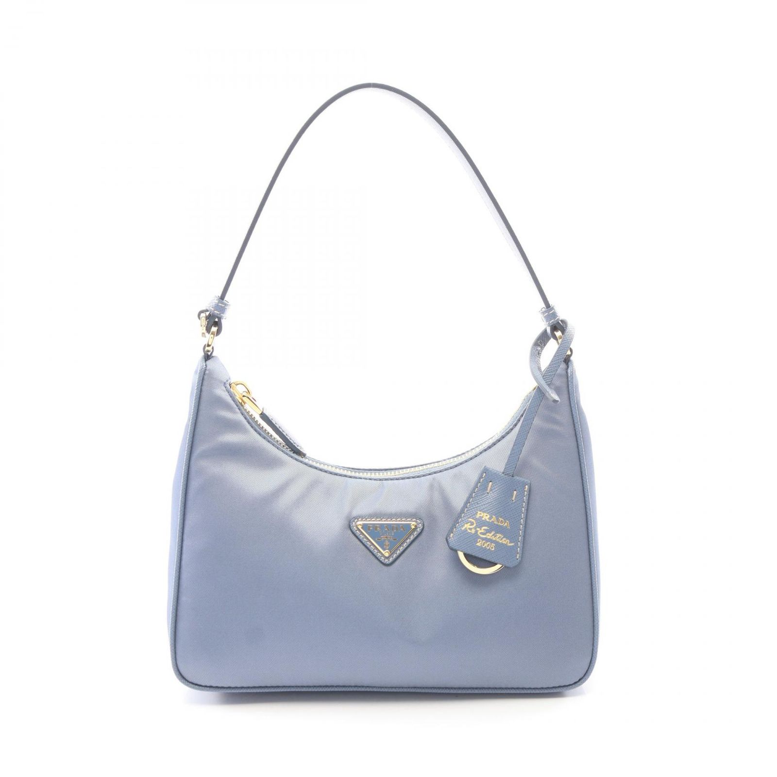 プラダ PRADA ハンドバッグ Re-Edition 2005 Re-Nylon ミニバッグ 1N204XR064F0KVH アビエーションブルー ナイロン サフィアーノレザー Re-Edition 2005 Re-Nylon ミニバッグ レディース