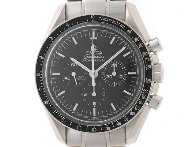 OMEGA オメガ ウォッチ スピードマスタープロフェッショナル・ウラスケ 時計 3572.50 腕時計 ステンレススチール ブラック 自動巻き ブラック文字盤 メンズ【中古】436