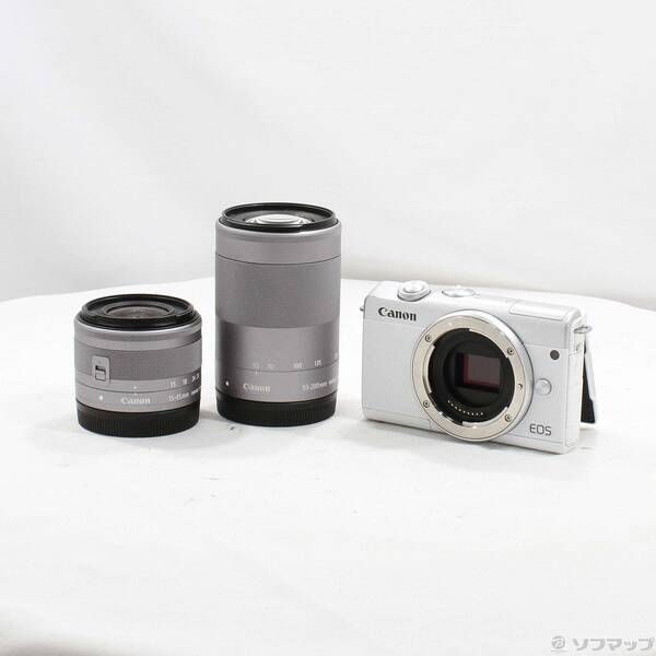 ソフマップ 〔中古品〕 EOS M200 ダブルズームキット ホワイト【349】