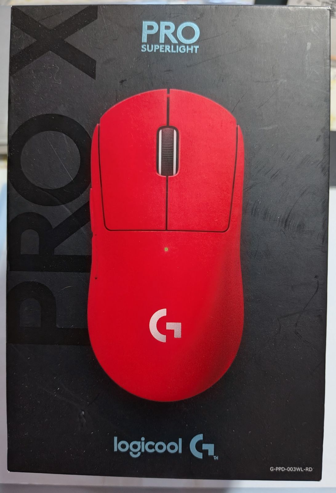 【極美品・限定色】Logicool G PRO X SUPERLIGHT レッド