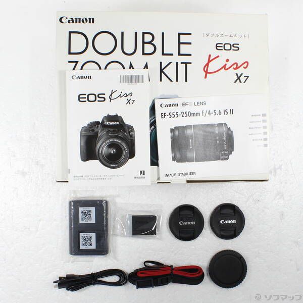 ソフマップ 〔中古品〕 EOS Kiss X7 ダブルズームキット【258】 ソフマップ 〔中古品〕 EOS Kiss X7 ダブルズームキット【258】