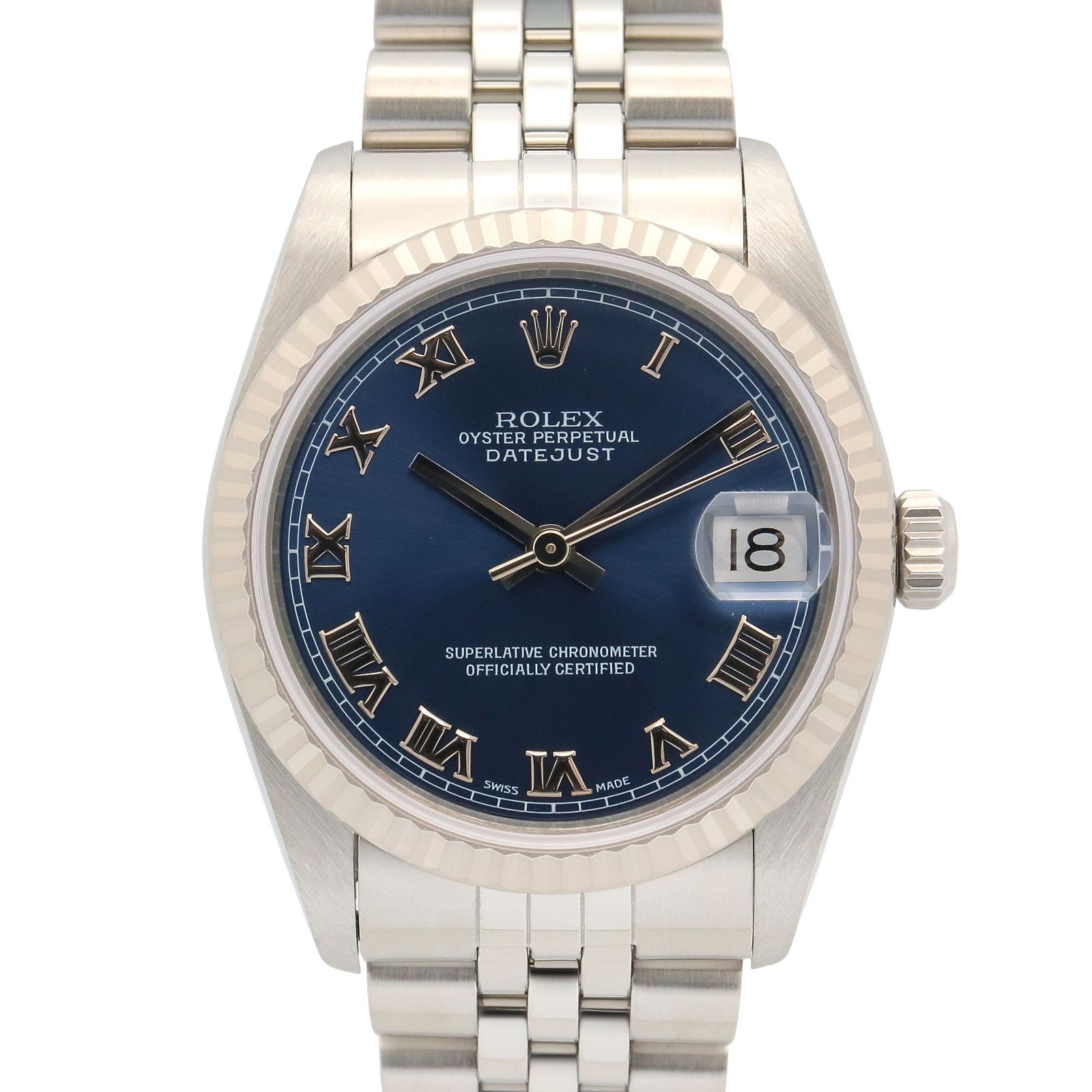 ロレックス ROLEX 腕時計 デイトジャスト T番 68274 BL/RO K18WG（ホワイトゴールド） ステンレススチール デイトジャスト T番 ボーイズ Used A