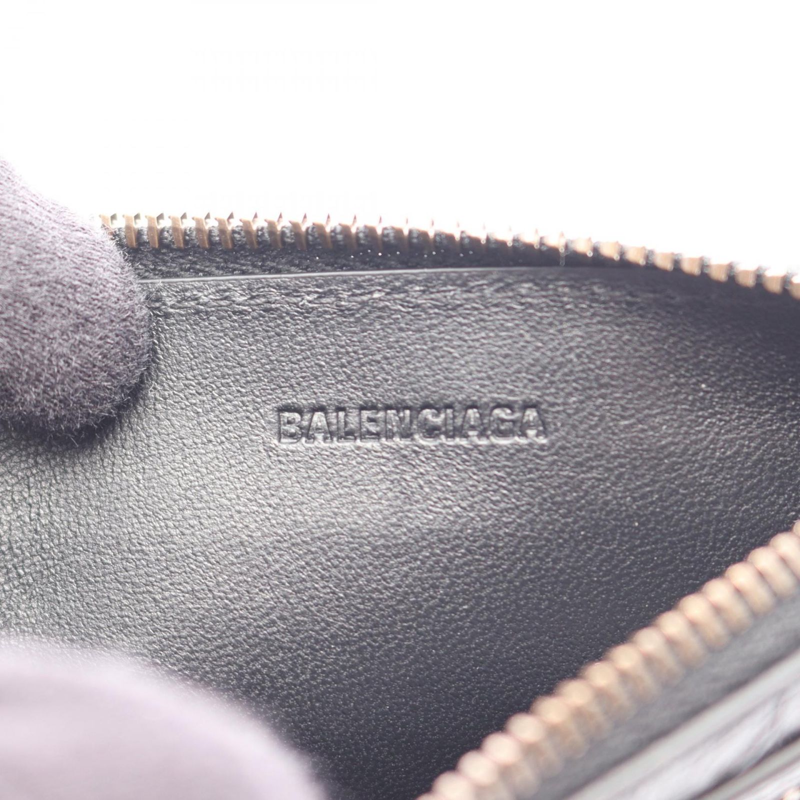 バレンシアガ BALENCIAGA コインケース Le City ロング 8106072ABFY1000 ブラック レザー カードケース レディース 新品