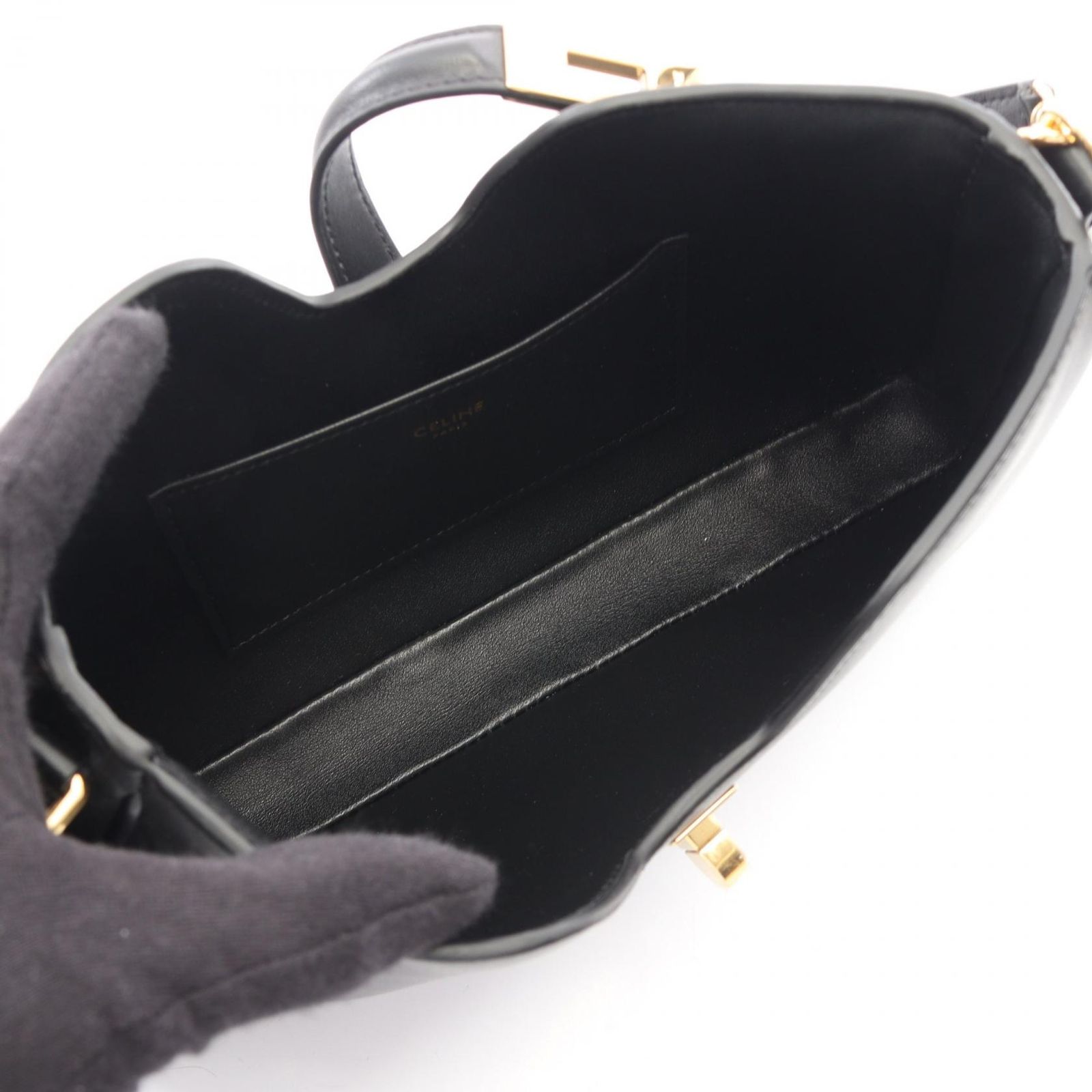 セリーヌ CELINE ショルダーバッグ カミーユ 16 122073FX938NO ブラック レザー ショルダーバッグ レディース 新品