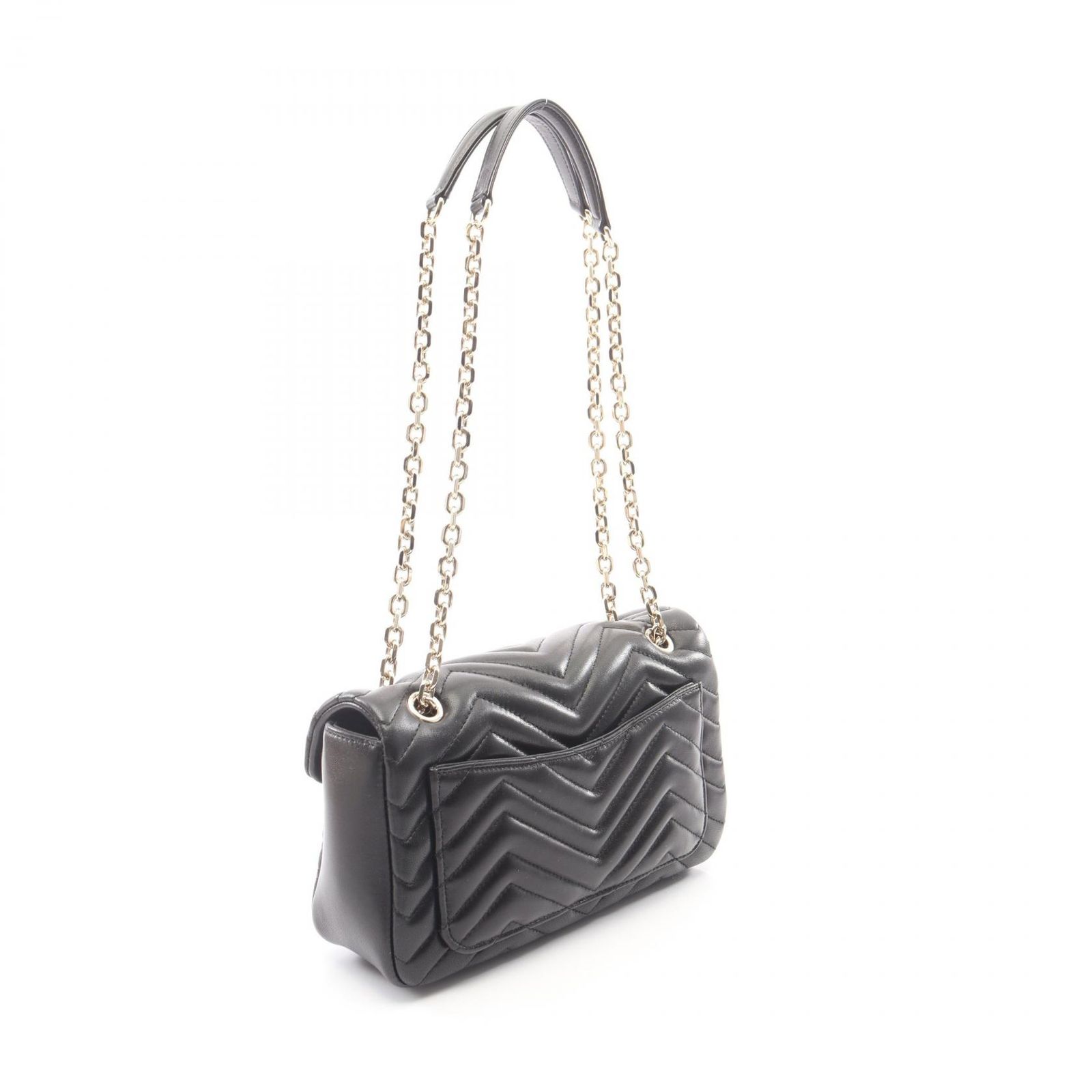 グッチ GUCCI ショルダーバッグ GGマーモント ミディアム 837267AAE381000 ブラック レザー ショルダーバッグ レディース 新品