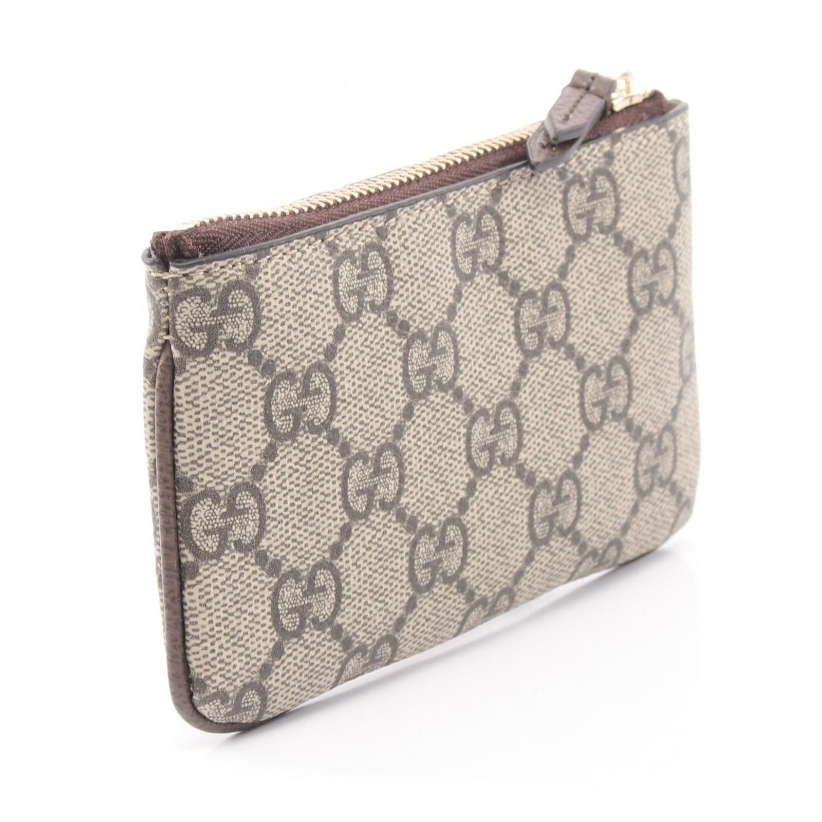 グッチ GUCCI ポーチ ジップキーポーチ オフィディア シェリーライン GGスプリーム 838466FAE0L9746 ベージュ レザー ジップキーポーチ レディース 新品