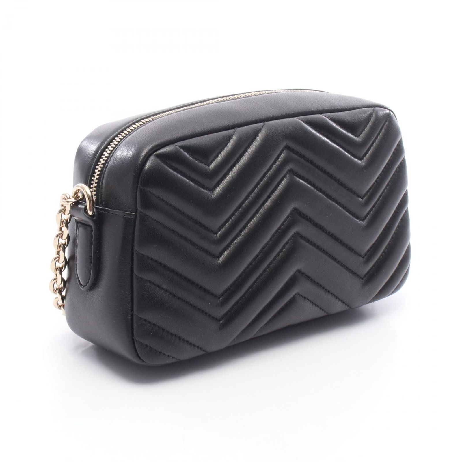 グッチ GUCCI ショルダーバッグ GGマーモント スモール カメラバッグ 855273AAFXD1000 ブラック レザー ショルダーバッグ レディース 新品