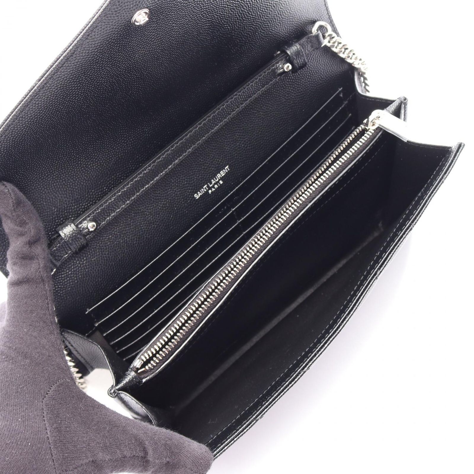 サンローランパリ SAINT LAURENT PARIS ショルダーバッグ カサンドラ クラシック 377828BOW021000 ブラック レザー ショルダーバッグ レディース 新品