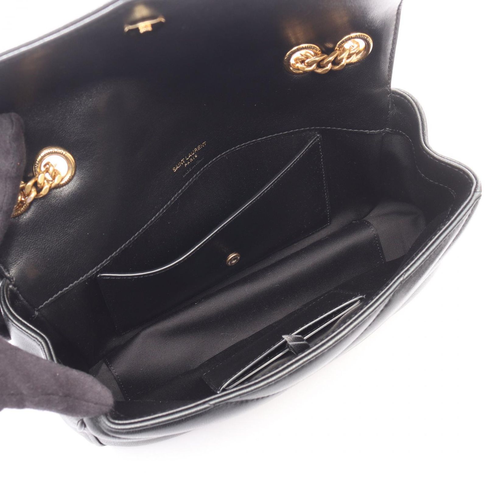 サンローランパリ SAINT LAURENT PARIS ショルダーバッグ LOULOU スモール 801437AAEAX1000 ブラック レザー ショルダーバッグ レディース 新品