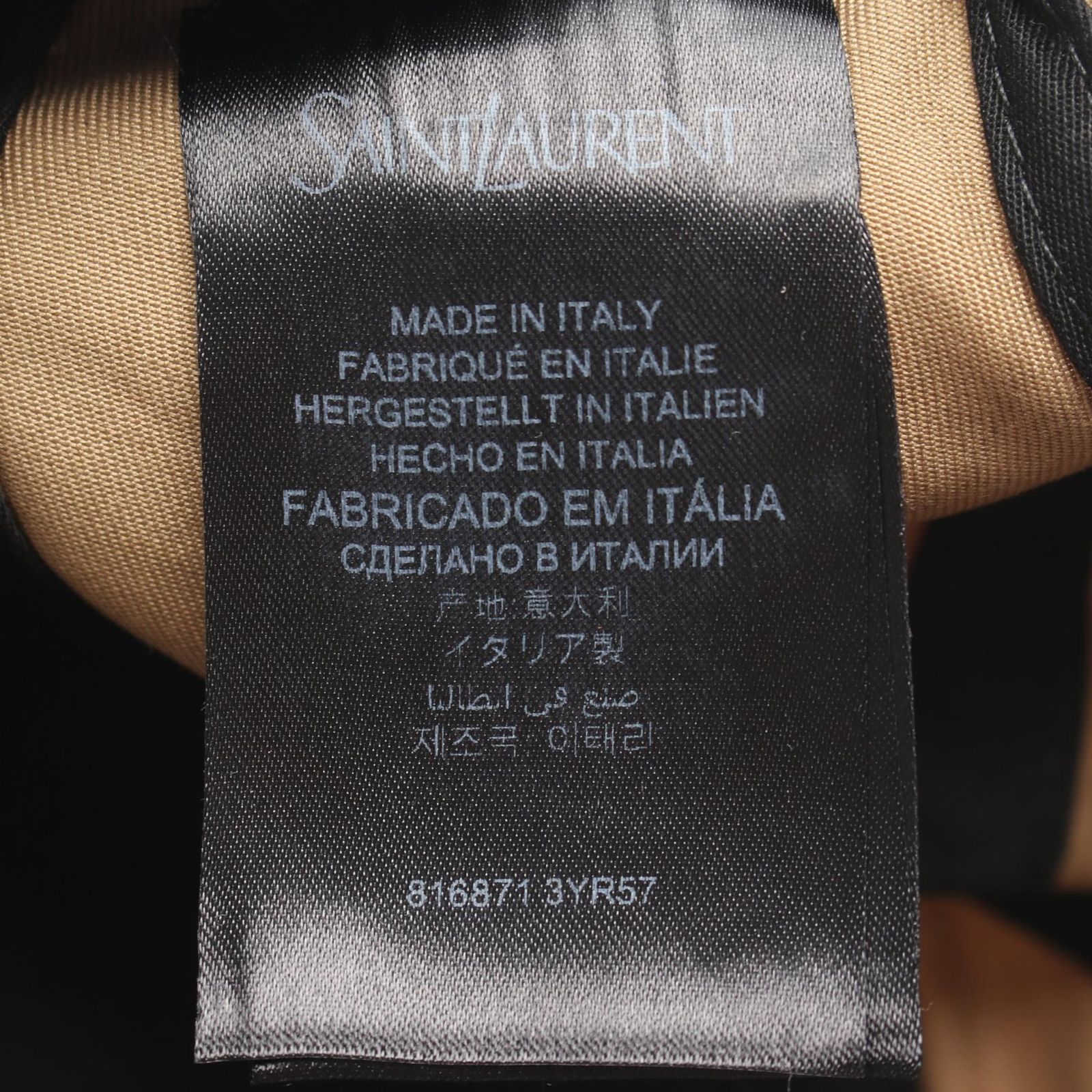サンローランパリ SAINT LAURENT PARIS キャップ Y バーシティ 8168713YR57297857 サンド その他 キャップ ユニセックス 新品
