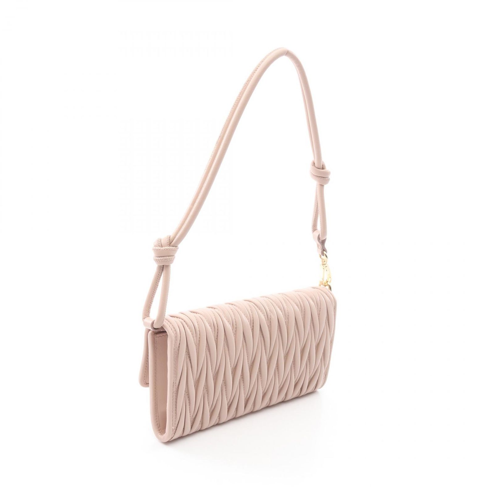 ミュウ ミュウ Miu Miu ショルダーバッグ マテラッセ 5MT025AFPPF0236 ピンクベージュ レザー ショルダーバッグ レディース 新品
