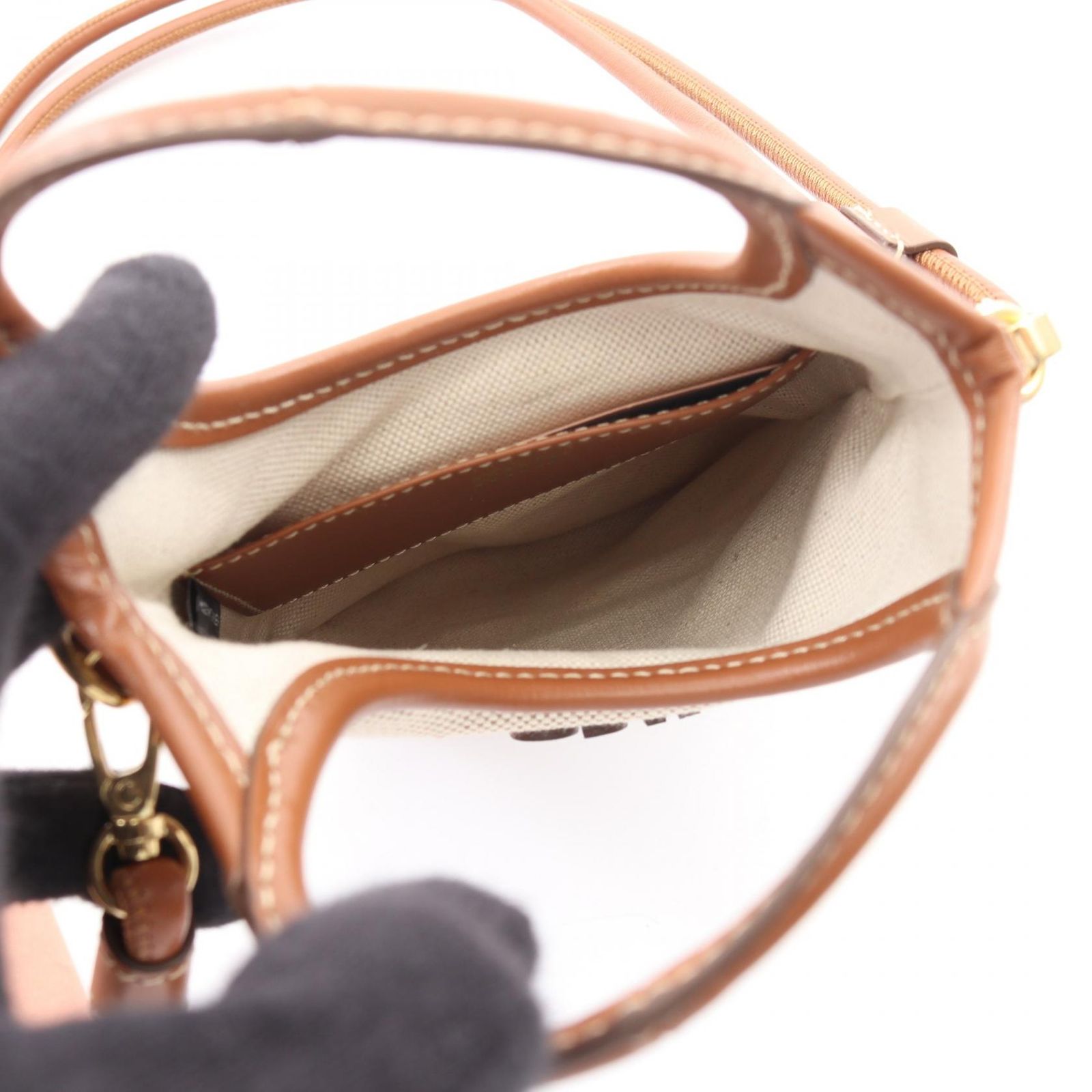 ミュウ ミュウ Miu Miu ショルダーバッグ スマホショルダー 5ZT080ACRNF062F ベージュ キャンバス レザー スマホショルダー レディース 新品