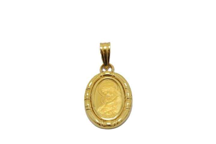 JEWELRY ノンブランドジュエリー MARIA SUISSE オーバルコイン 999.9 スイスPAMP社 ペンダントトップ 貴金属･宝石 K24 K18 ゴールド レディース【中古】460