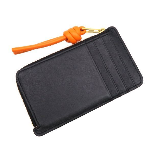 ロエベ ノット コインカードホルダー(シャイニーナパカーフ) 【Aランク】【中古】 ロエベ ノット コインカードホルダー(シャイニーナパカーフ) 【Aランク】【中古】
