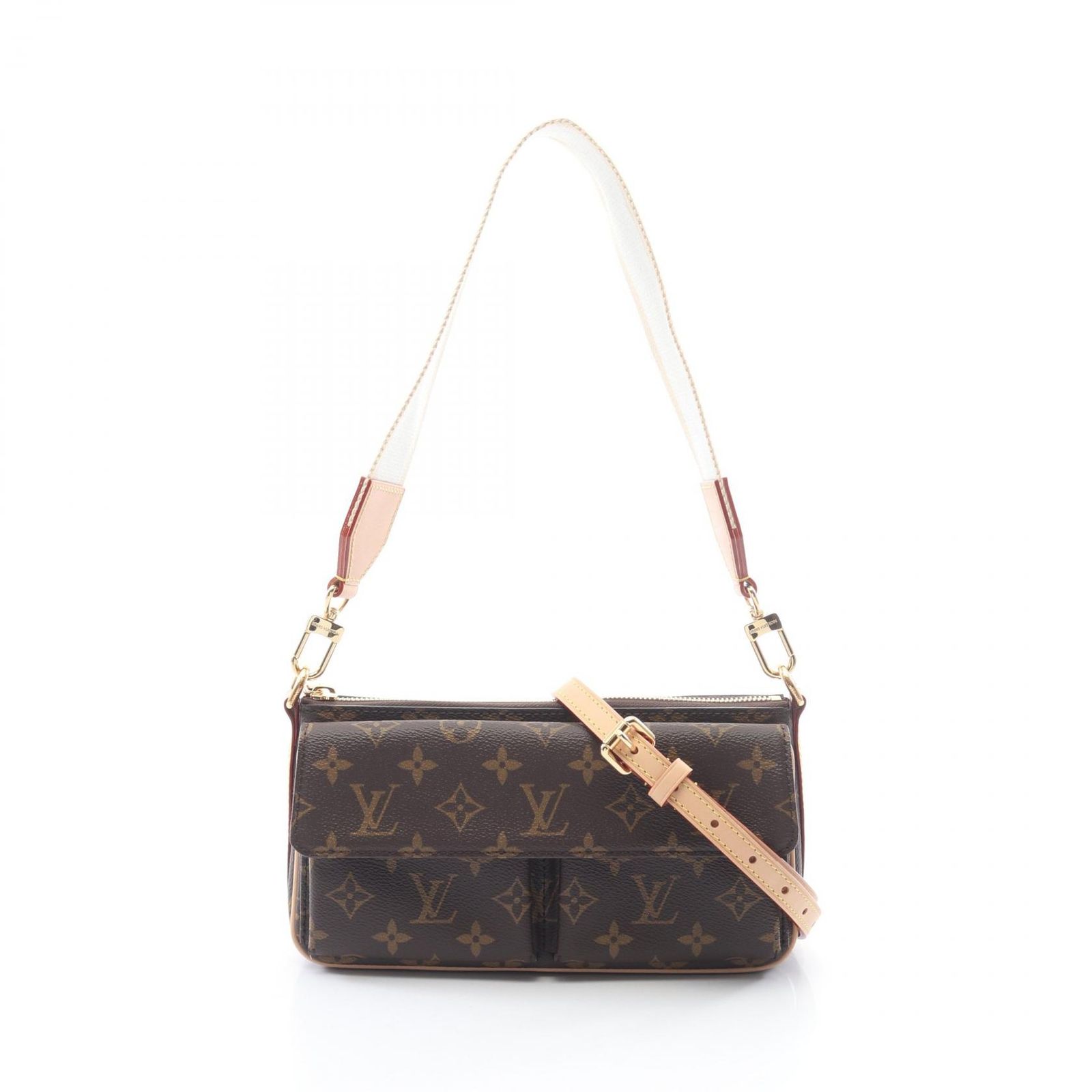ルイ・ヴィトン LOUIS VUITTON ショルダーバッグ ヴィヴァシテ モノグラム M46999 PVCコーティングキャンバス レザー ヴィヴァシテ レディース Used A