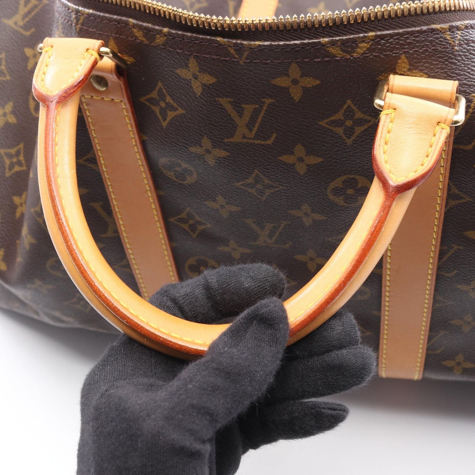 ルイ・ヴィトン LOUIS VUITTON ボストンバッグ キーポル55 M41424 PVCコーティングキャンバス レザー キーポル55 ユニセックス Used A