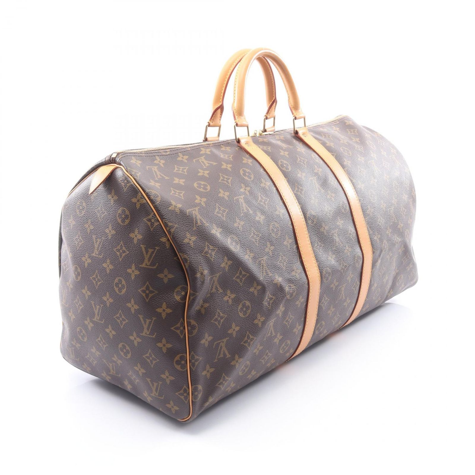 ルイ・ヴィトン LOUIS VUITTON ボストンバッグ キーポル55 M41424 PVCコーティングキャンバス レザー キーポル55 ユニセックス Used A