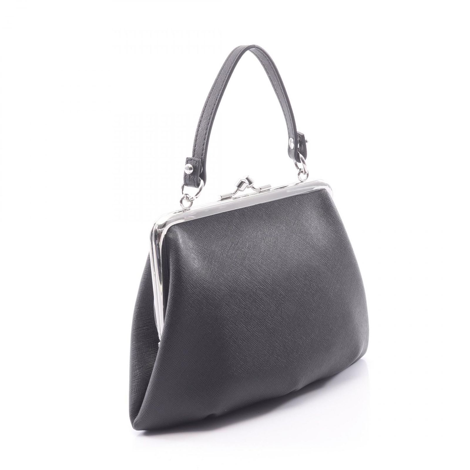 ヴィヴィアンウエストウッド Vivienne Westwood ショルダーバッグ GRANNY FRAME PURSE がま口 2WAY 4B010007WS0021N401 ブラック レザー ハンドバッグ レディース 新品