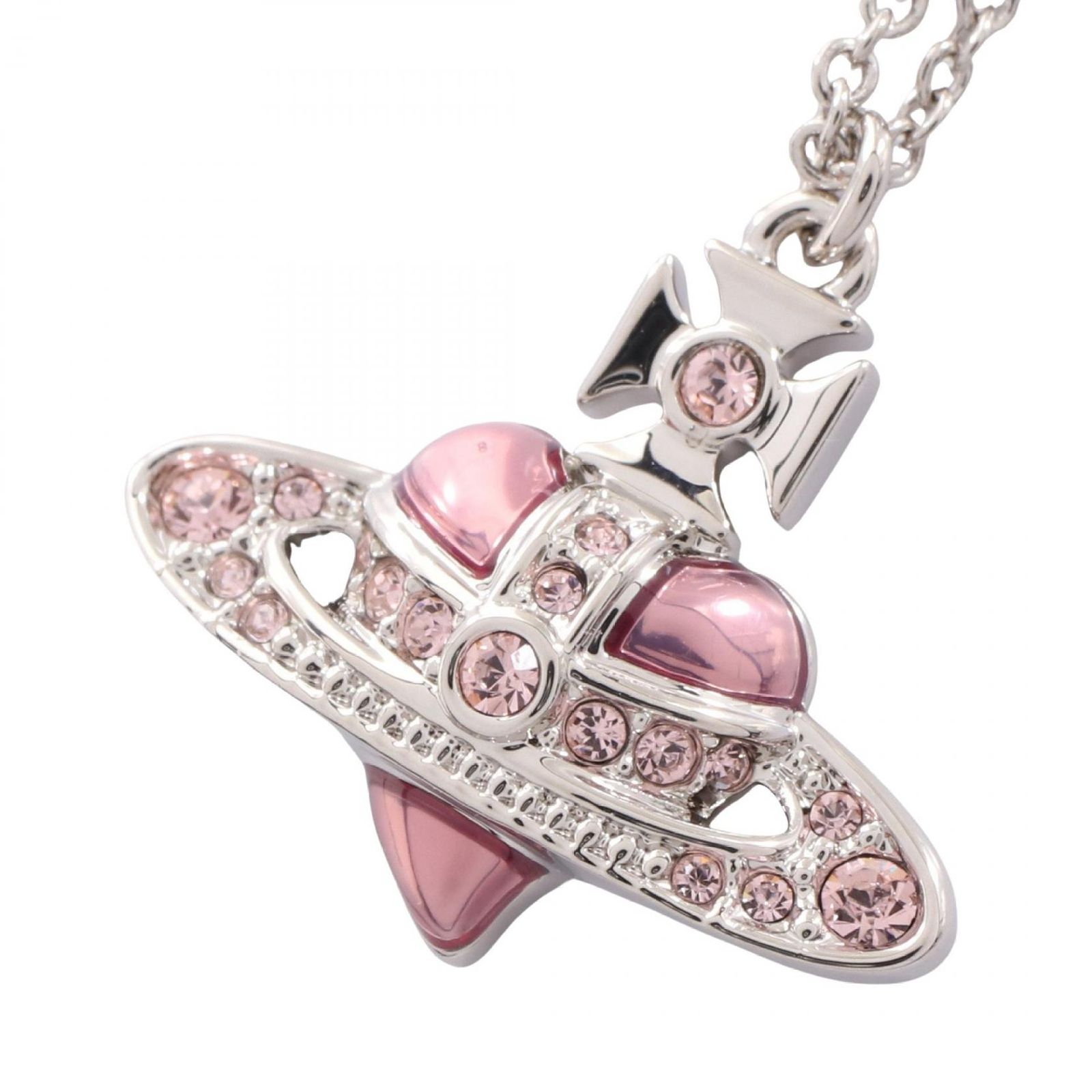 ヴィヴィアンウエストウッド Vivienne Westwood ネックレス NEW DIAMANTE HEART 630203BM2P686 シルバー ステンレススチール ネックレス レディース 新品