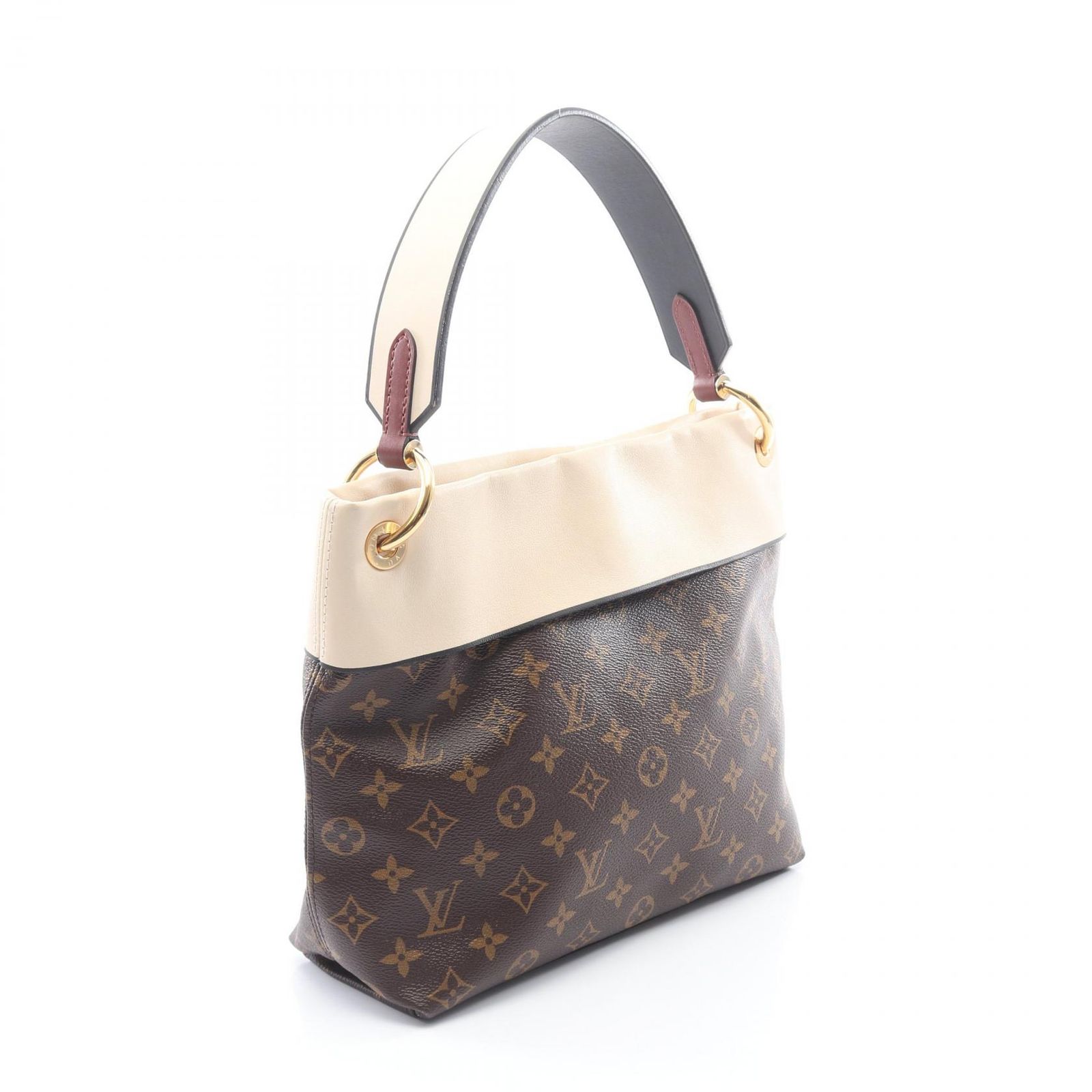ルイ・ヴィトン LOUIS VUITTON ショルダーバッグ テュイルリーブザス 2WAY M43576 クレーム PVCコーティングキャンバス レザー テュイルリー・ブザス レディース Used A