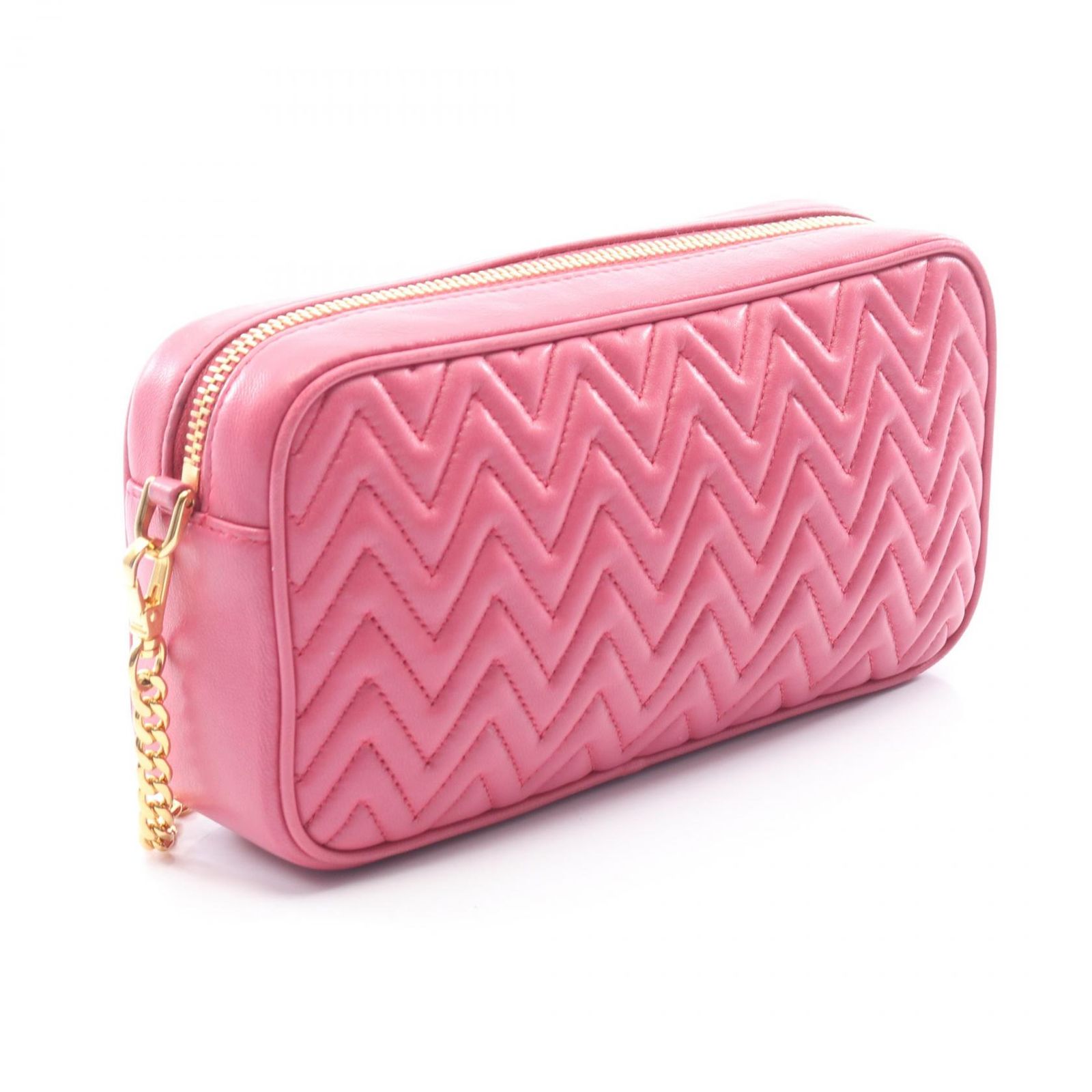 ミュウ ミュウ Miu Miu ショルダーバッグ NAPPA IMPUNTURE 5DH039 ピンク レザー チェーンショルダー レディース Used A ミュウ ミュウ Miu Miu ショルダーバッグ NAPPA IMPUNTURE 5DH039 ピンク レザー チェーンショルダー レディース Used A
