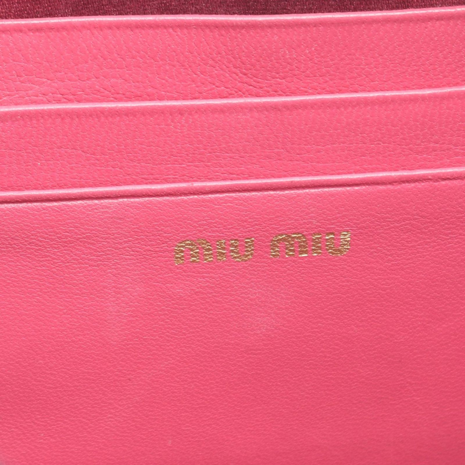 ミュウ ミュウ Miu Miu ショルダーバッグ NAPPA IMPUNTURE 5DH039 ピンク レザー チェーンショルダー レディース Used A ミュウ ミュウ Miu Miu ショルダーバッグ NAPPA IMPUNTURE 5DH039 ピンク レザー チェーンショルダー レディース Used A