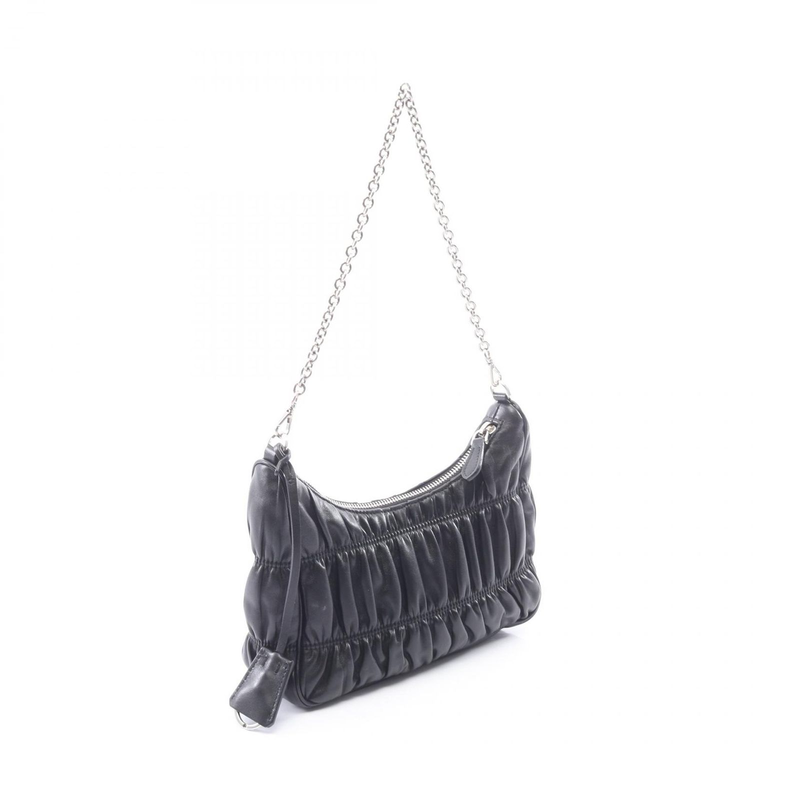 プラダ PRADA ショルダーバッグ Re-Edition 2005 2WAY 1BH204 ブラック レザー Re-Edition 2005 ショルダーバッグ レディース Used A