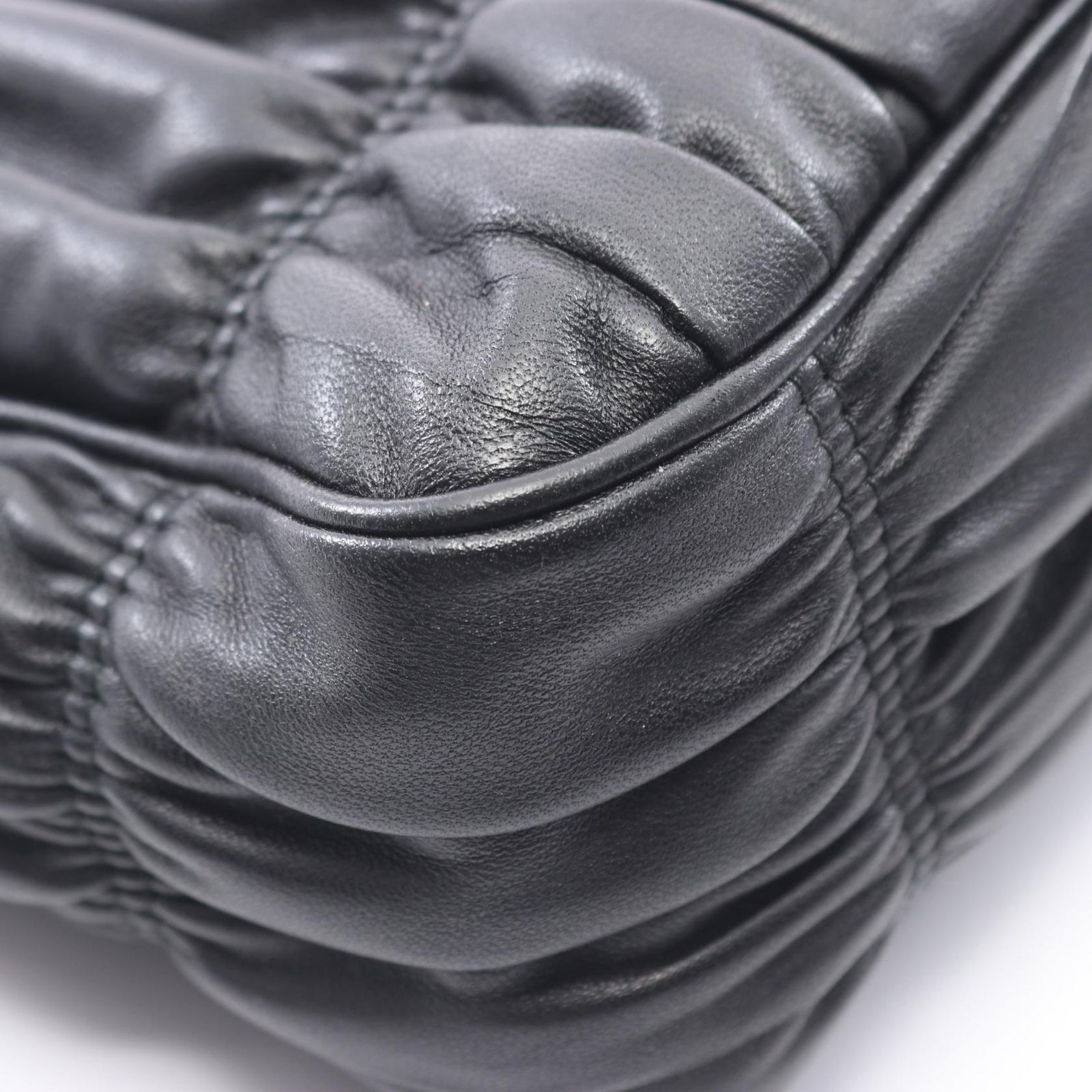プラダ PRADA ショルダーバッグ Re-Edition 2005 2WAY 1BH204 ブラック レザー Re-Edition 2005 ショルダーバッグ レディース Used A