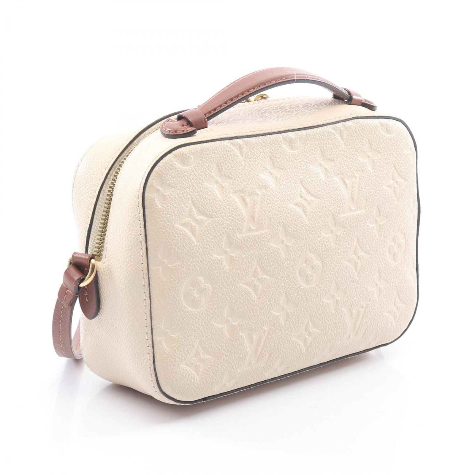 ルイ・ヴィトン LOUIS VUITTON ショルダーバッグ サントンジュ 2WAY M44597 クレーム/カラメル レザー サントンジュ レディース Used B ルイ・ヴィトン LOUIS VUITTON ショルダーバッグ サントンジュ 2WAY M44597 クレーム/カラメル レザー サントンジュ レディース Used B
