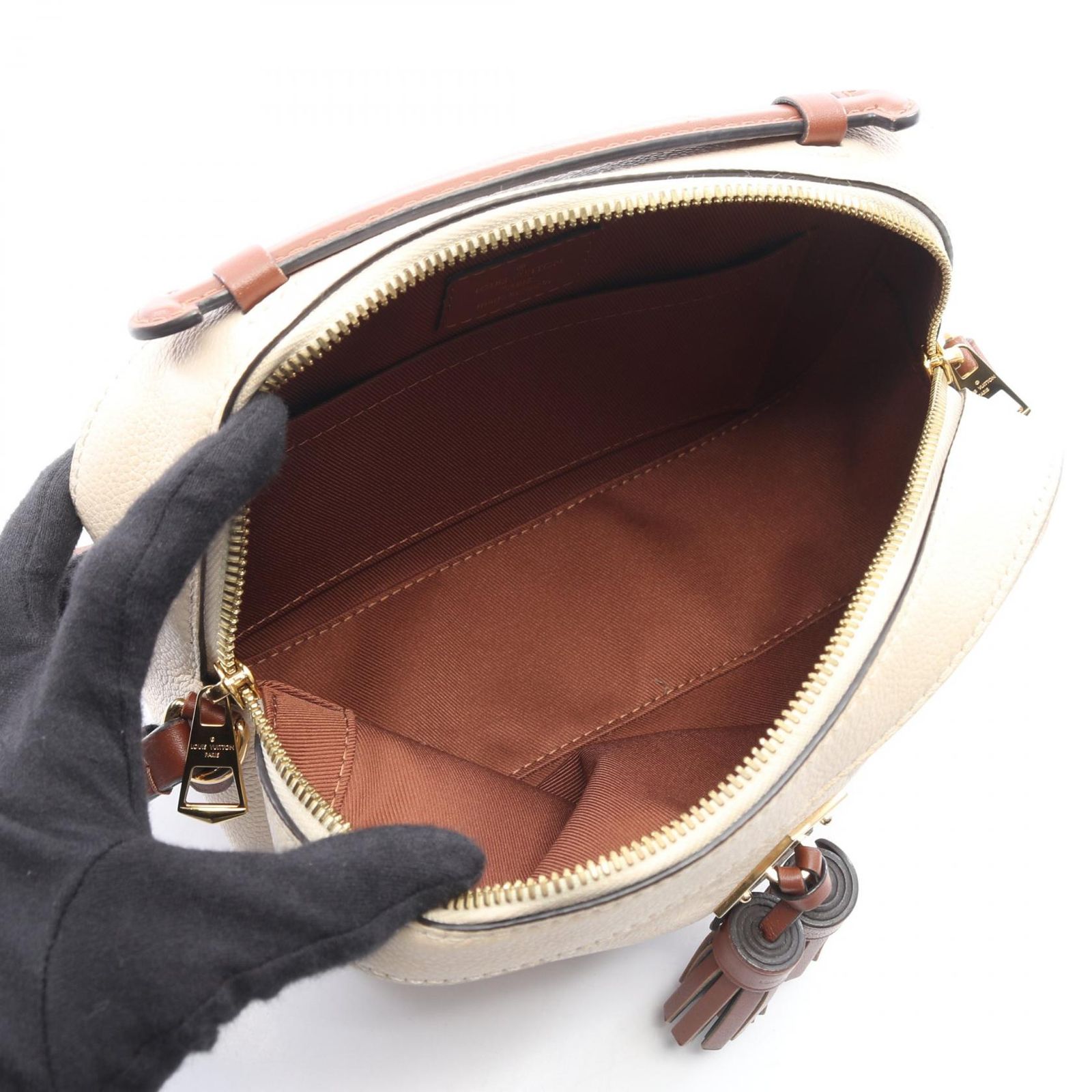 ルイ・ヴィトン LOUIS VUITTON ショルダーバッグ サントンジュ 2WAY M44597 クレーム/カラメル レザー サントンジュ レディース Used B ルイ・ヴィトン LOUIS VUITTON ショルダーバッグ サントンジュ 2WAY M44597 クレーム/カラメル レザー サントンジュ レディース Used B