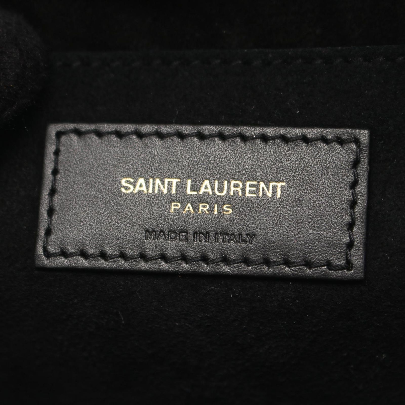 サンローランパリ SAINT LAURENT PARIS ショルダーバッグ ケイト モノグラム 354119 ブラック レザー ケイト タッセル ミディアム レディース Used A