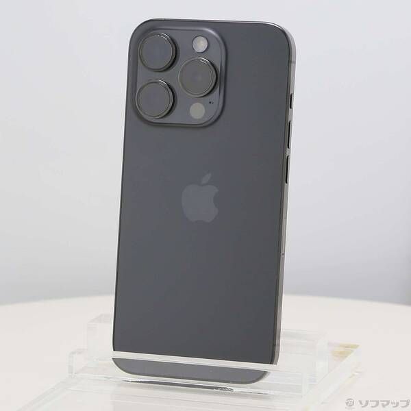 ソフマップ 〔中古品〕 iPhone15 Pro 128GB ブラックチタニウム MTU73J／A SIMフリー【297】