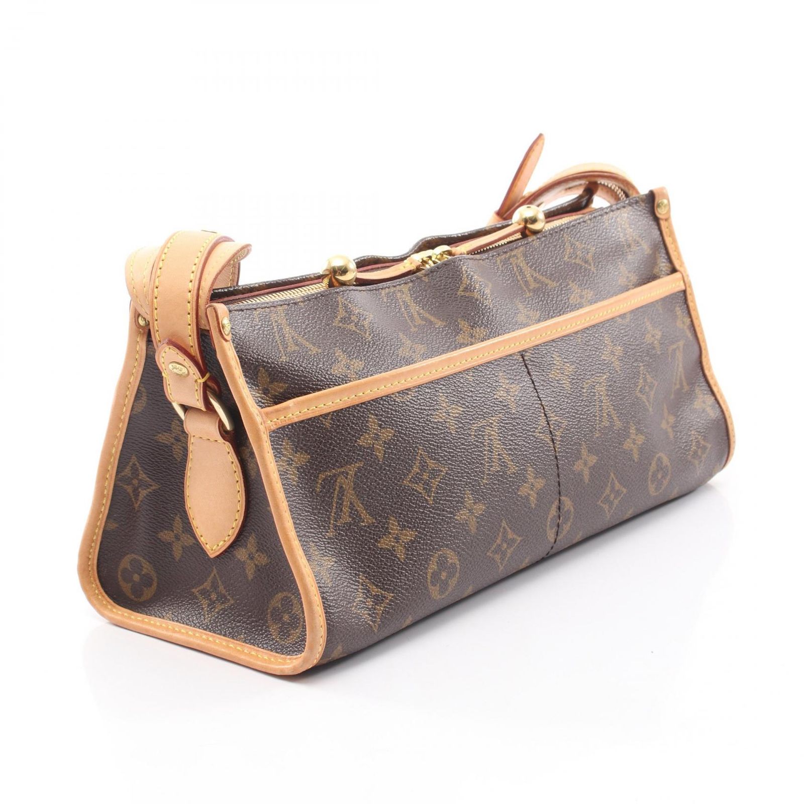ルイ・ヴィトン LOUIS VUITTON ショルダーバッグ ポパンクール ロン M40008 PVCコーティングキャンバス レザー ポパンクール・ロン レディース Used B