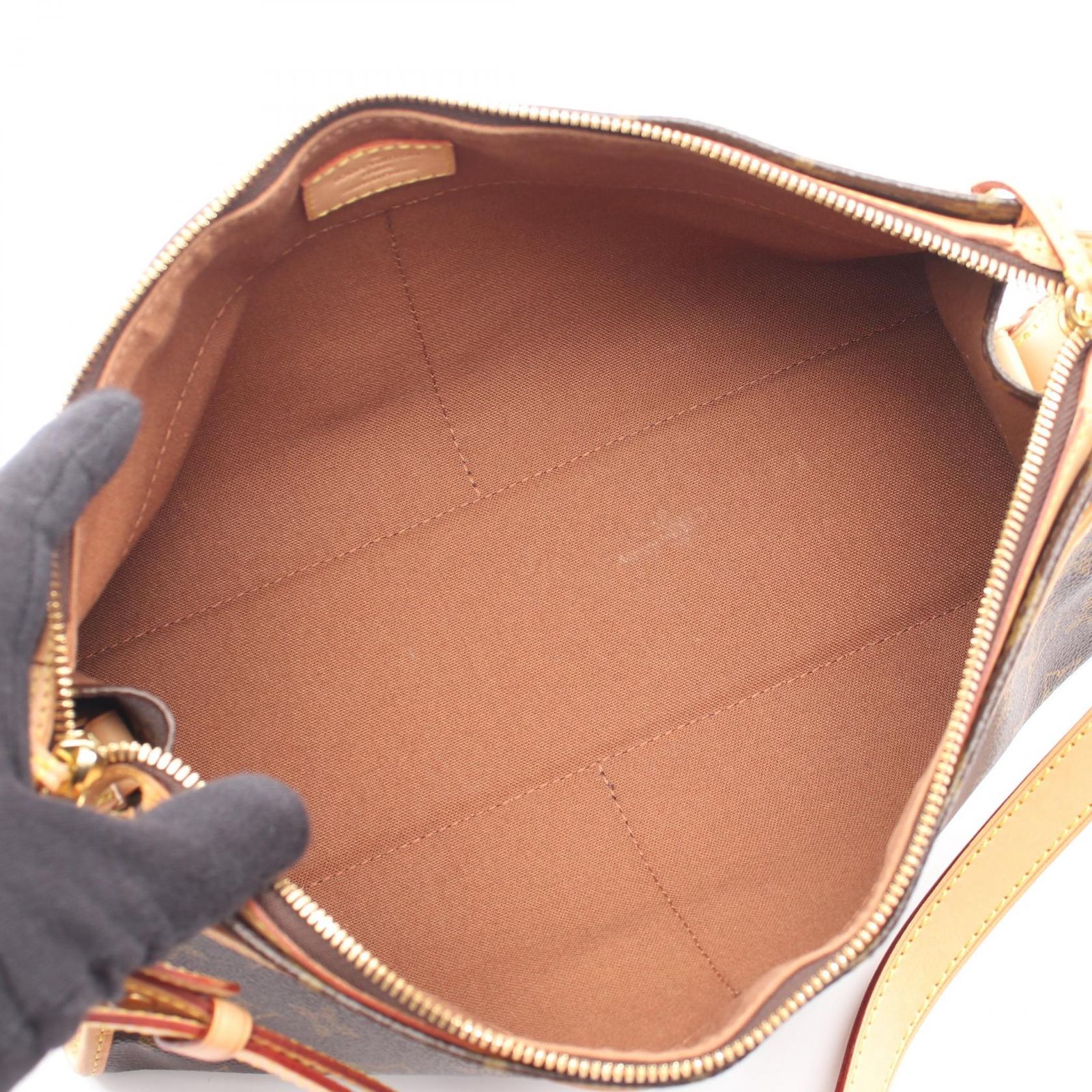 ルイ・ヴィトン LOUIS VUITTON ショルダーバッグ ポパンクール ロン M40008 PVCコーティングキャンバス レザー ポパンクール・ロン レディース Used B