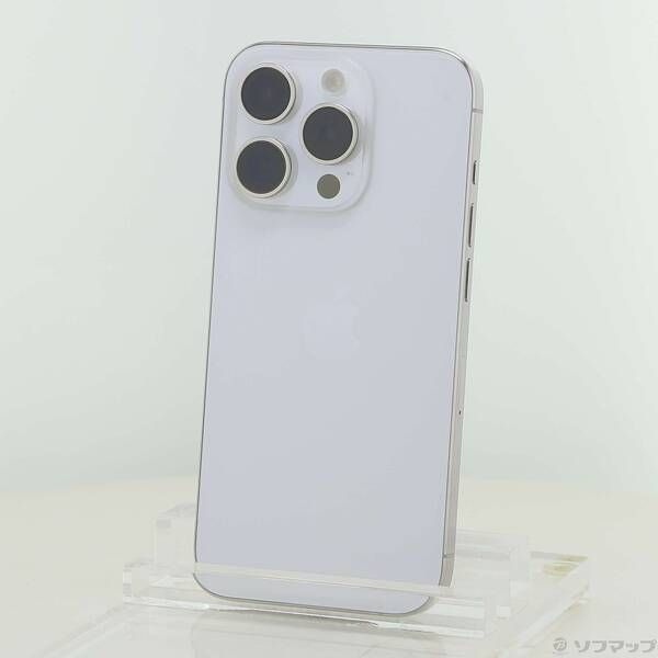 ソフマップ 〔中古品〕 iPhone15 Pro 128GB ホワイトチタニウム MTU83J／A SIMフリー【352】