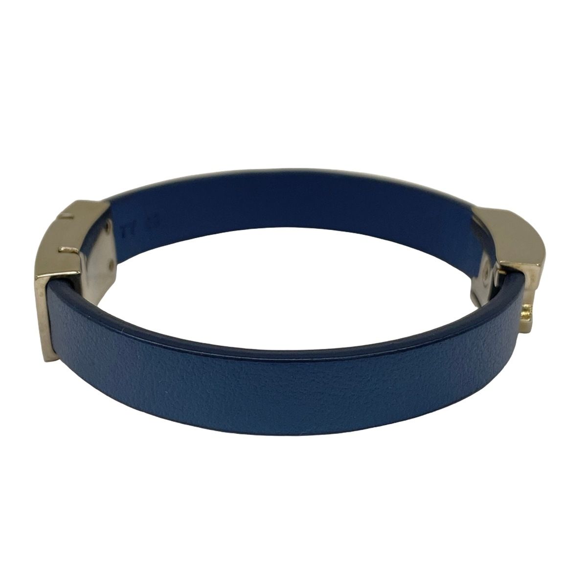 TOD'S(トッズ) ブレスレット美品 - レザー ブルーグレー×シルバー