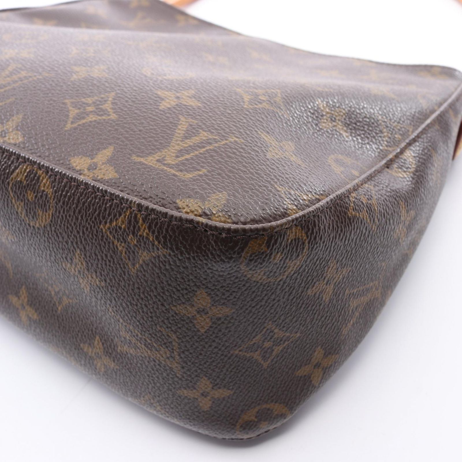 ルイ・ヴィトン LOUIS VUITTON ショルダーバッグ ルーピングMM M51146 PVCコーティングキャンバス レザー ルーピングMM レディース Used B