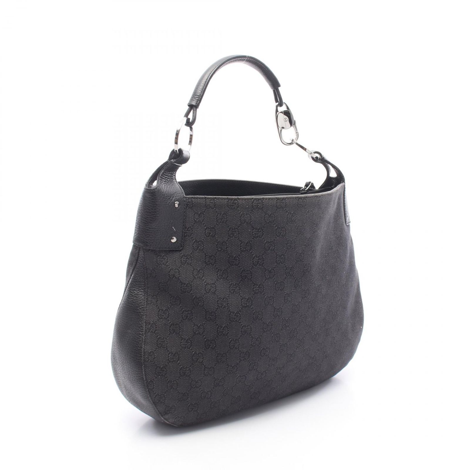 グッチ GUCCI ショルダーバッグ GG柄 179777 ブラック デニム レザー ショルダーバッグ レディース Used B グッチ GUCCI ショルダーバッグ GG柄 179777 ブラック デニム レザー ショルダーバッグ レディース Used B