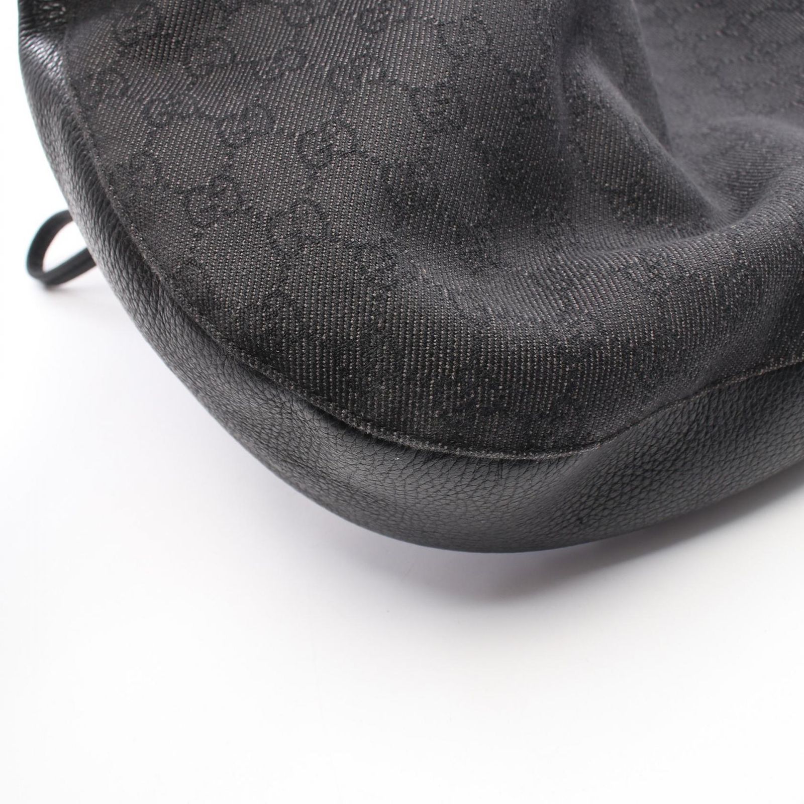 グッチ GUCCI ショルダーバッグ GG柄 179777 ブラック デニム レザー ショルダーバッグ レディース Used B グッチ GUCCI ショルダーバッグ GG柄 179777 ブラック デニム レザー ショルダーバッグ レディース Used B