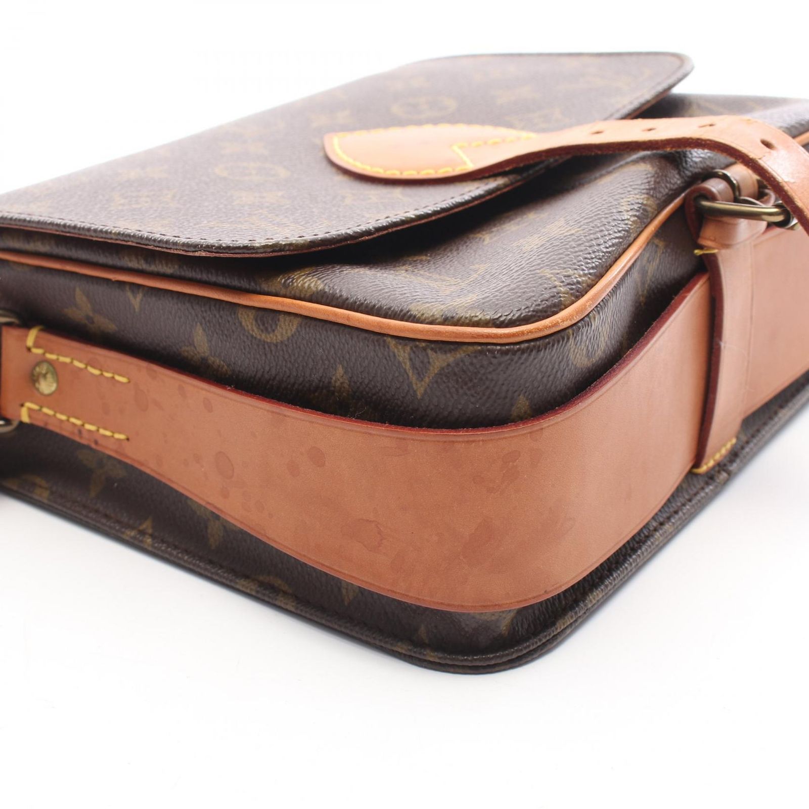ルイ・ヴィトン LOUIS VUITTON ショルダーバッグ カルトシエールMM モノグラム M51253 PVCコーティングキャンバス レザー カルトシエーMM レディース Used B
