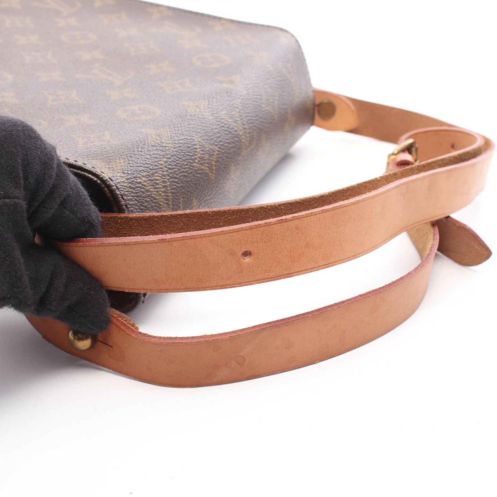 ルイ・ヴィトン LOUIS VUITTON ショルダーバッグ カルトシエールMM モノグラム M51253 PVCコーティングキャンバス レザー カルトシエーMM レディース Used B