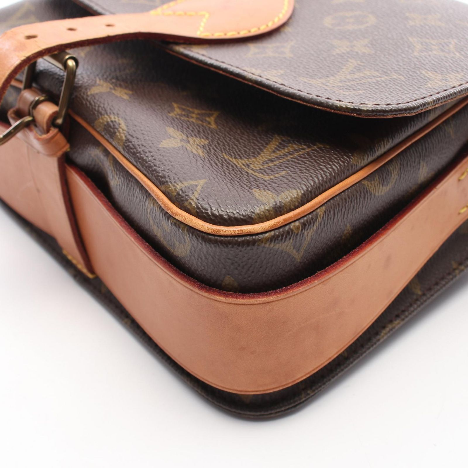 ルイ・ヴィトン LOUIS VUITTON ショルダーバッグ カルトシエールMM モノグラム M51253 PVCコーティングキャンバス レザー カルトシエーMM レディース Used B