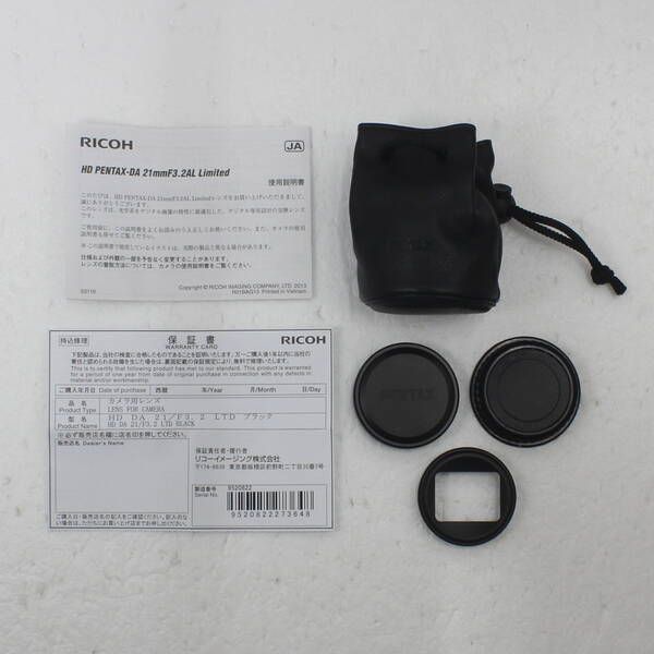 ソフマップ 〔展示品〕 HD PENTAX-DA 21mm F3.2 AL Limited ブラック (レンズ)【262】 ソフマップ 〔展示品〕 HD PENTAX-DA 21mm F3.2 AL Limited ブラック (レンズ)【262】