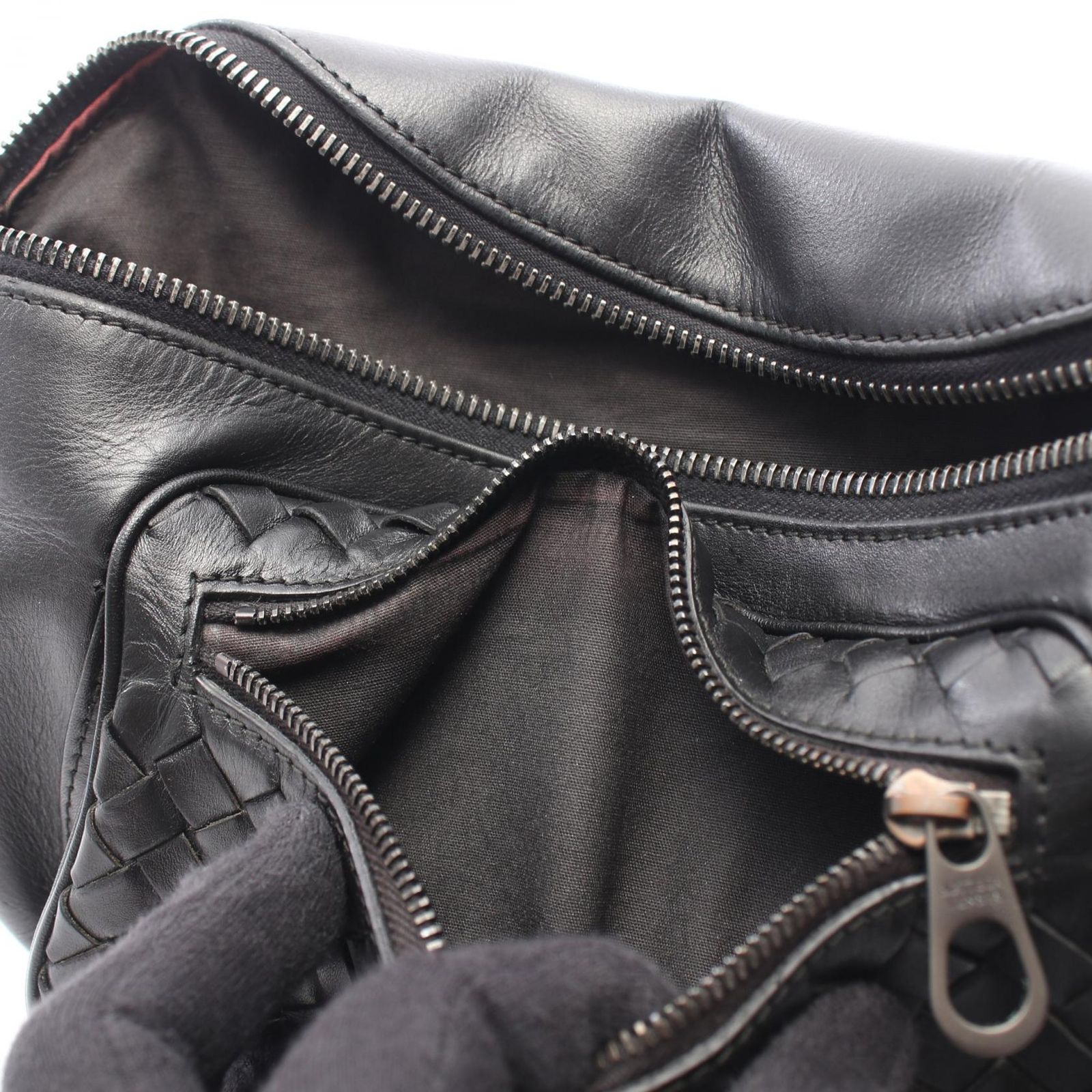ボッテガヴェネタ BOTTEGA VENETA ウエストバッグ ボディバッグ イントレチャート 222310 ブラック レザー イントレチャート ベルトバッグ ユニセックス Used A ボッテガヴェネタ BOTTEGA VENETA ウエストバッグ ボディバッグ イントレチャート 222310 ブラック レザー イントレチャート ベルトバッグ ユニセックス Used A