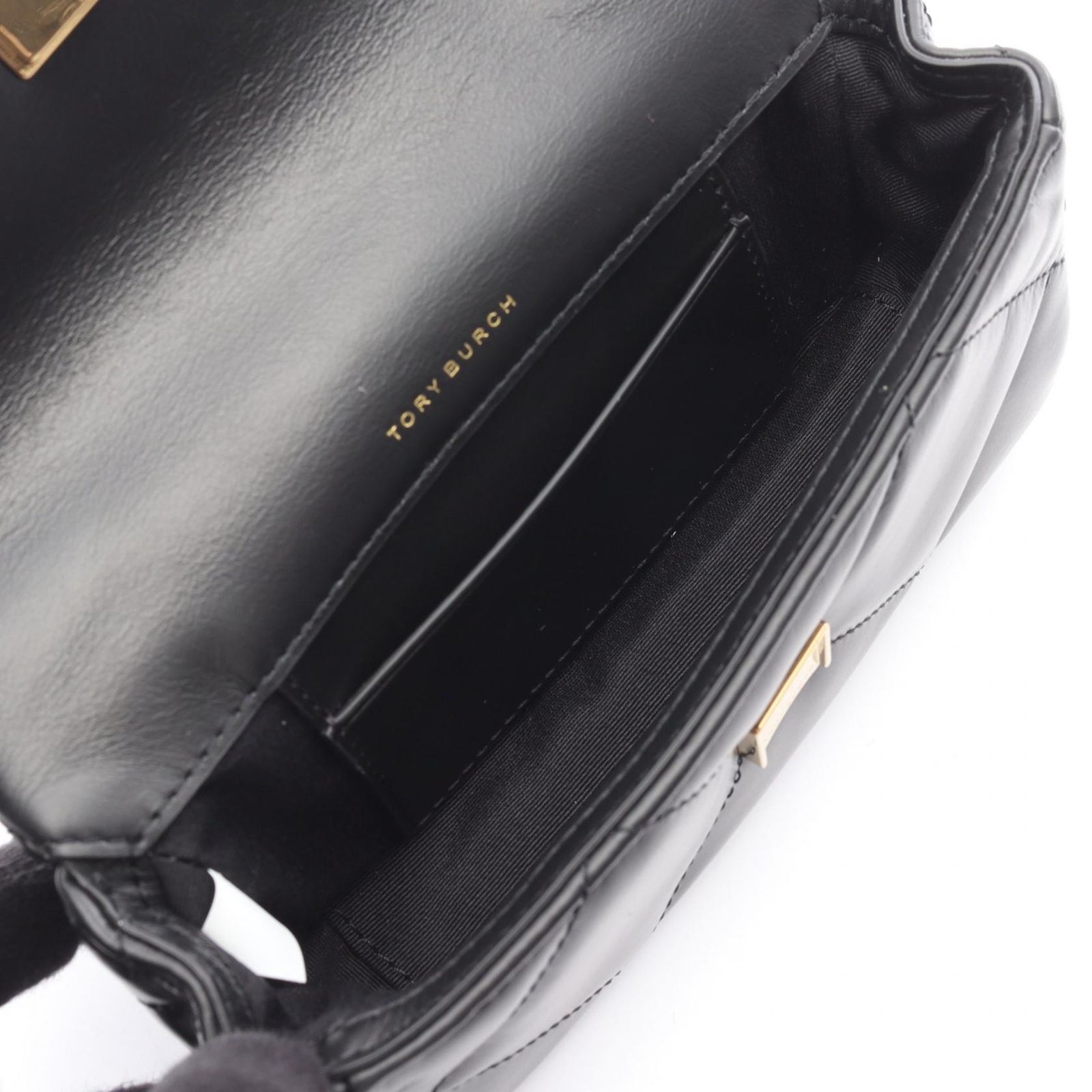 トリーバーチ Tory Burch ショルダーバッグ MINI KIRA DIAMOND QUILT FLAP BAG 154710001 ブラック レザー ショルダーバッグ レディース 新品
