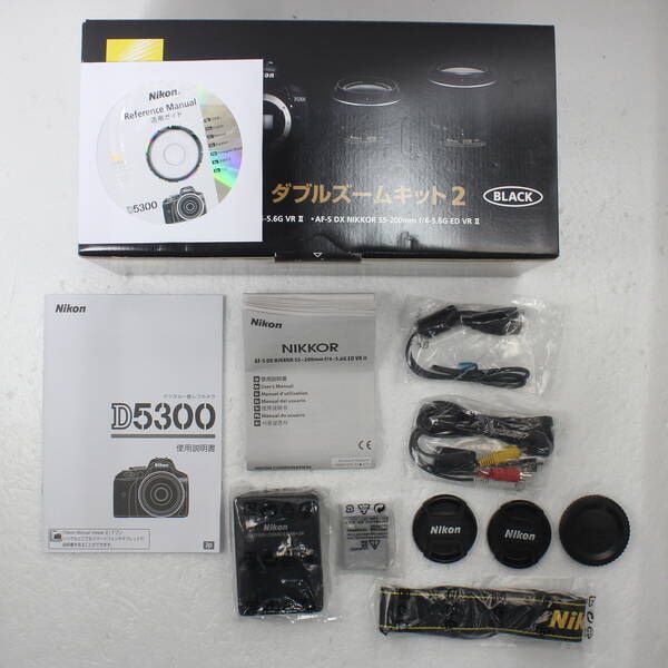 ソフマップ 〔中古品〕 NIKON D5300 ダブルズームキット2 ブラック (2416万画素/SDXC)【262】 ソフマップ 〔中古品〕 NIKON D5300 ダブルズームキット2 ブラック (2416万画素/SDXC)【262】